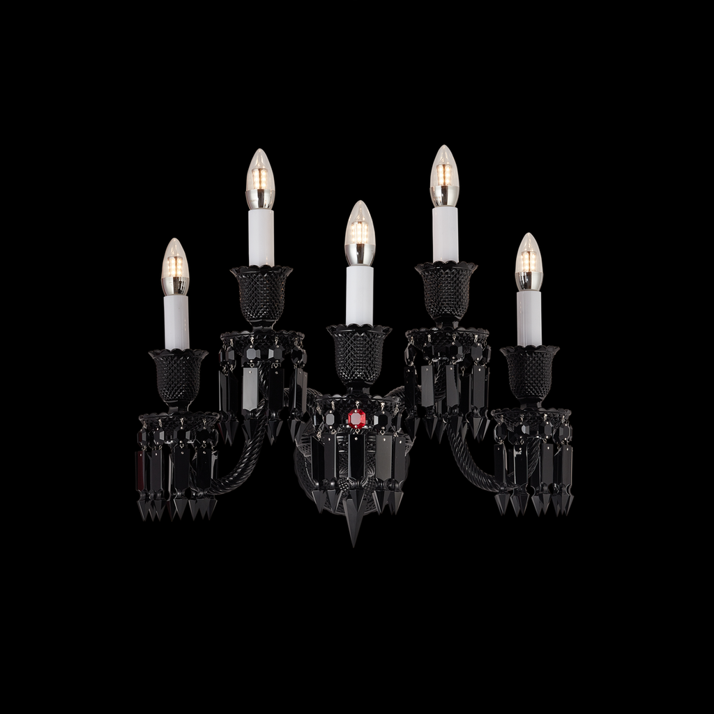 Le cygne noir de Cristal Wall Lamp