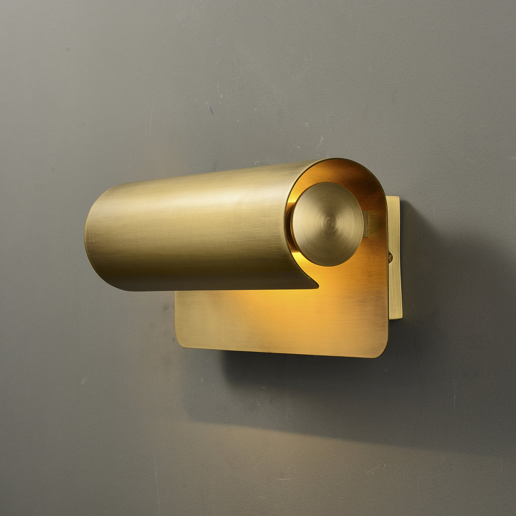 Scroll-II Wall Sconce Brass