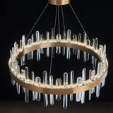 Tiffany-2 Crystal Round Chandelier 32"