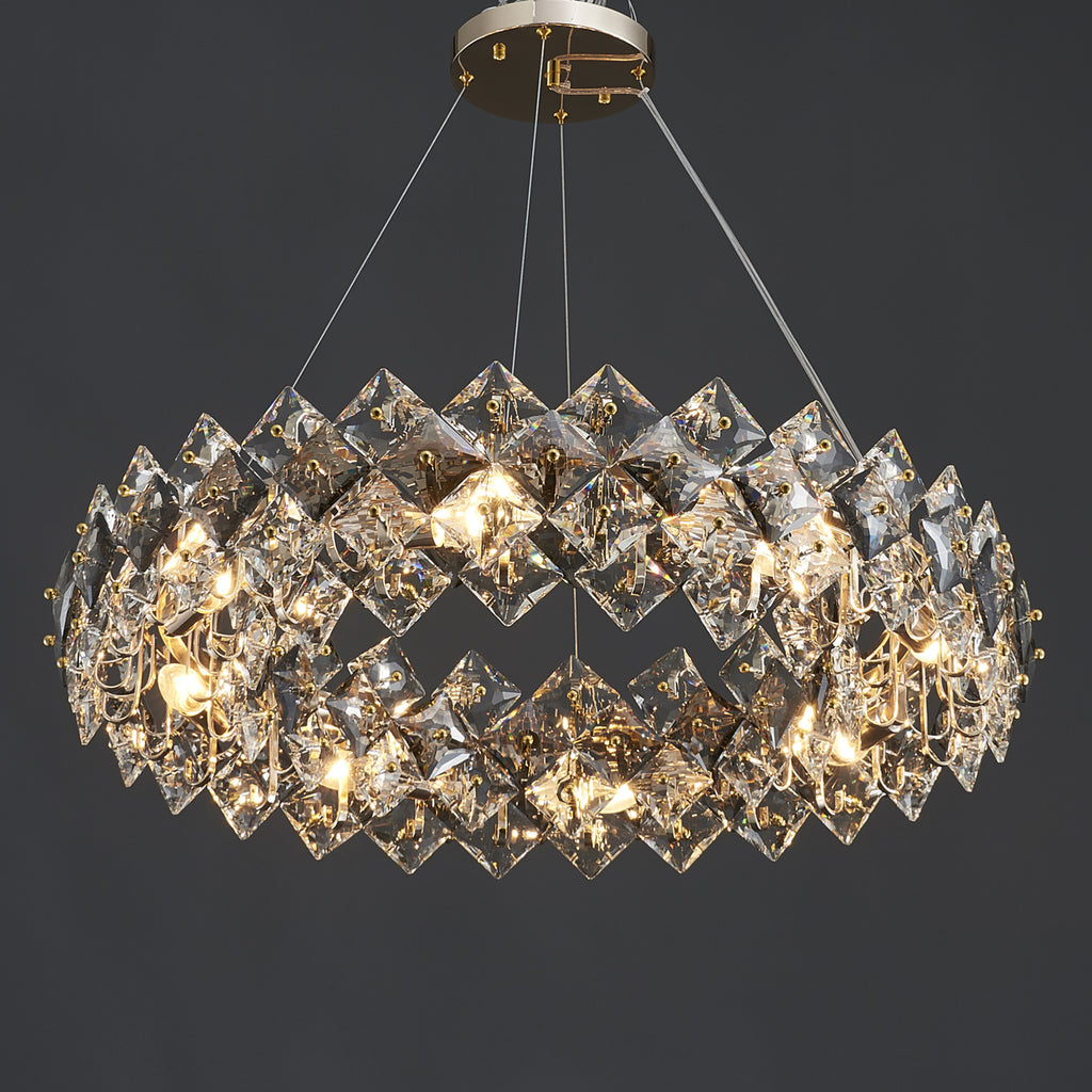 Scale Crystal Round Chandelier 8 Lights