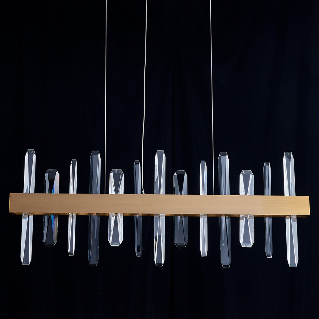 Tiffany-2 Crystal Linear Chandelier 36"