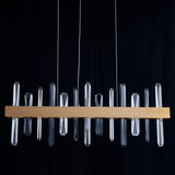 Tiffany-2 Crystal Linear Chandelier 36"