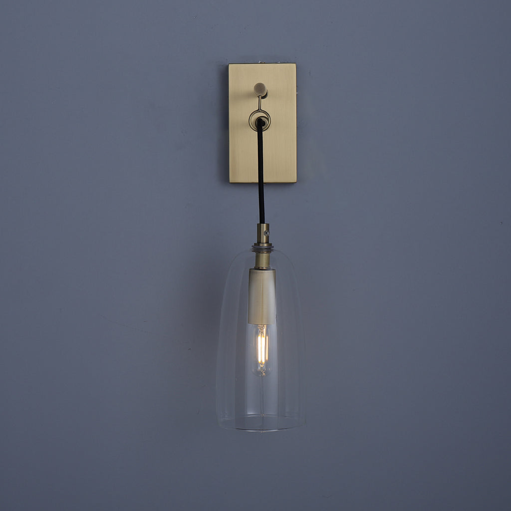 Angler Wall Sconce Brass