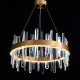 Tiffany-2 Crystal Round Chandelier 24"