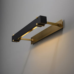 Black Rectangular Box Wall Sconce