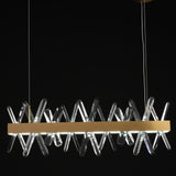 Tiffany-2 Crystal Linear Chandelier 32"