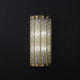 Threaded Glass Column Wall Sconce