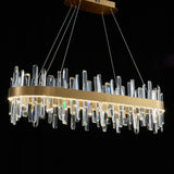 Tiffany-2 Crystal Linear Chandelier 41"