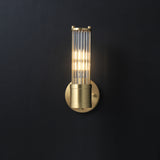 Glass Roman Column Wall Sconce
