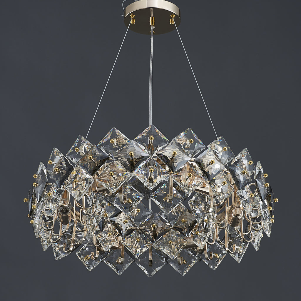 Scale Crystal Round Chandelier 6 Lights