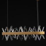 Tiffany-2 Crystal Linear Chandelier 32"
