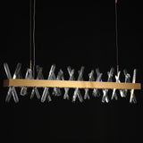 Tiffany-2 Crystal Linear Chandelier 48"