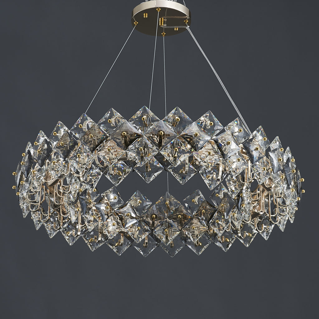 Scale Crystal Round Chandelier 8 Lights
