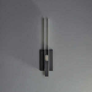 Two-Piece Rectangular Glass Wall Sconce