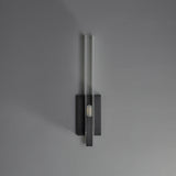 Two-Piece Rectangular Glass Wall Sconce