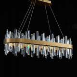 Tiffany-2 Crystal Linear Chandelier 41"