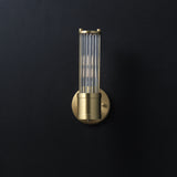Glass Roman Column Wall Sconce