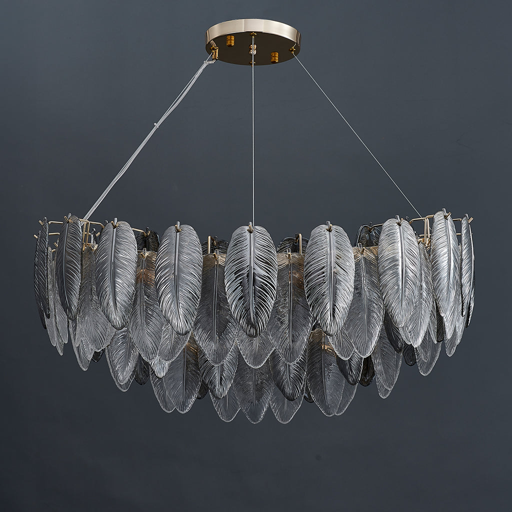 Llona Contemporary 8-Light Plume Chandelier