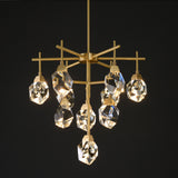 AKIKO 10 Lights Crystal Brass Chandelier