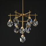 AKIKO 10 Lights Crystal Brass Chandelier