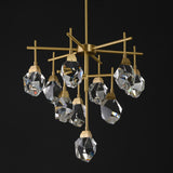 AKIKO 10 Lights Crystal Brass Chandelier