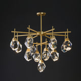 Akiko 13 Lights Crystal Brass Chandelier