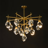 Akiko 13 Lights Crystal Brass Chandelier