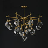 Akiko 13 Lights Crystal Brass Chandelier