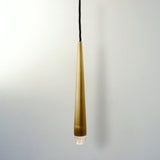 Arrow Crystal Pendant Brass