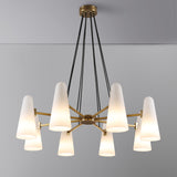 Bianco Chandelier 8 Lights Brass