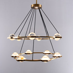 Ecaterina Two-tier Round Chandelier 38"