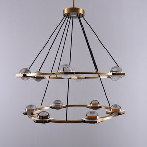 Ecaterina Two-tier Round Chandelier 38"