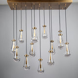Rachael Linear Chandelier 48" Brass