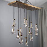 Rachael Linear Chandelier 48" Brass
