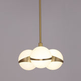 Brighton 3 White Gloss Globe Pendant