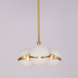 Brighton 3 White Gloss Globe Pendant