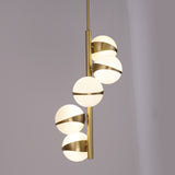 Brighton-1 5 White Gloss Globe Pendant