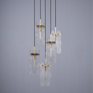Roxana-II 5 Lights Luxury Brass Pendant
