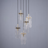 Roxana-II 5 Lights Luxury Brass Pendant