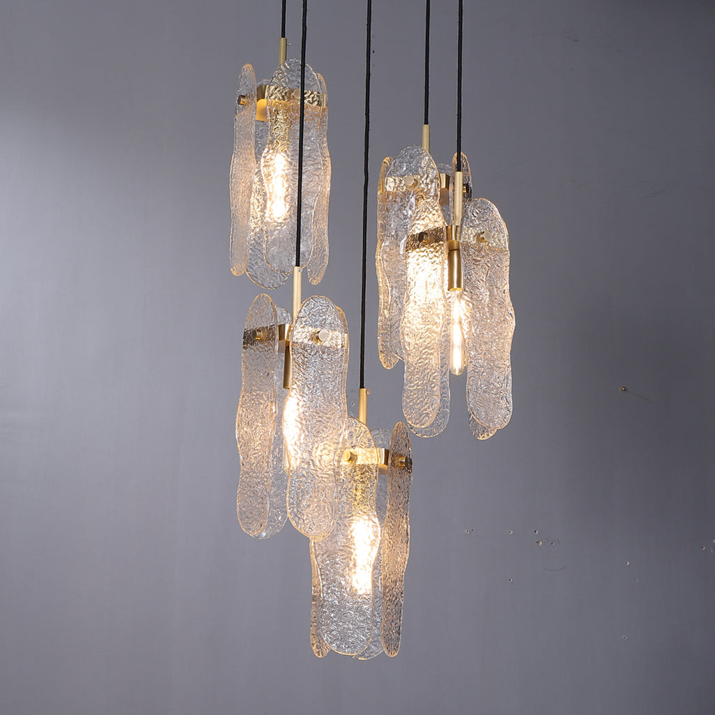 Roxana-II 5 Lights Luxury Brass Pendant