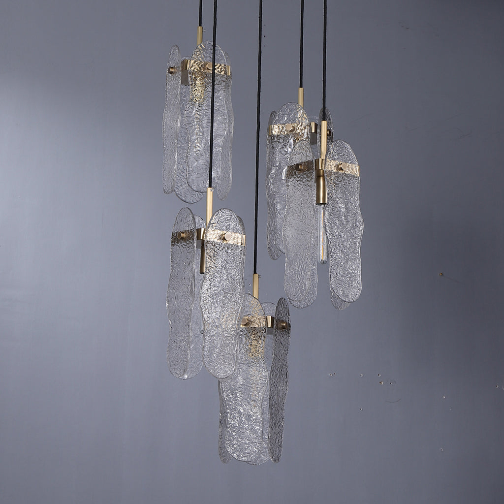 Roxana-II 5 Lights Luxury Brass Chandelier