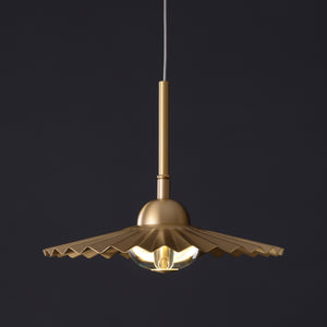 Ambert Derrick Single Brass Pendant