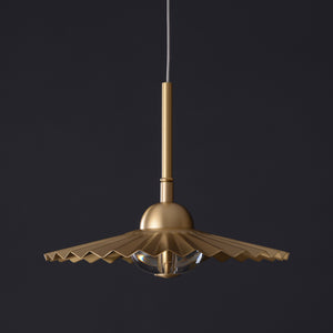 Ambert Derrick Single Brass Pendant