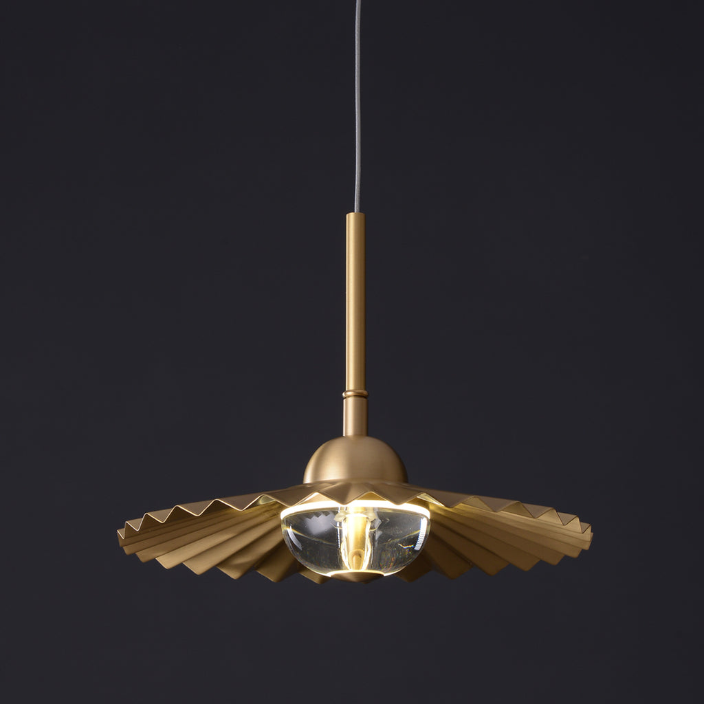 Ambert Derrick Single Brass Pendant