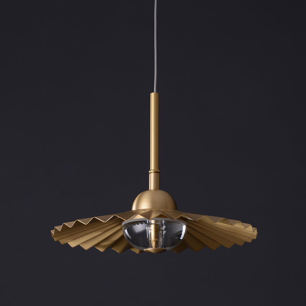 Ambert Derrick Single Brass Pendant