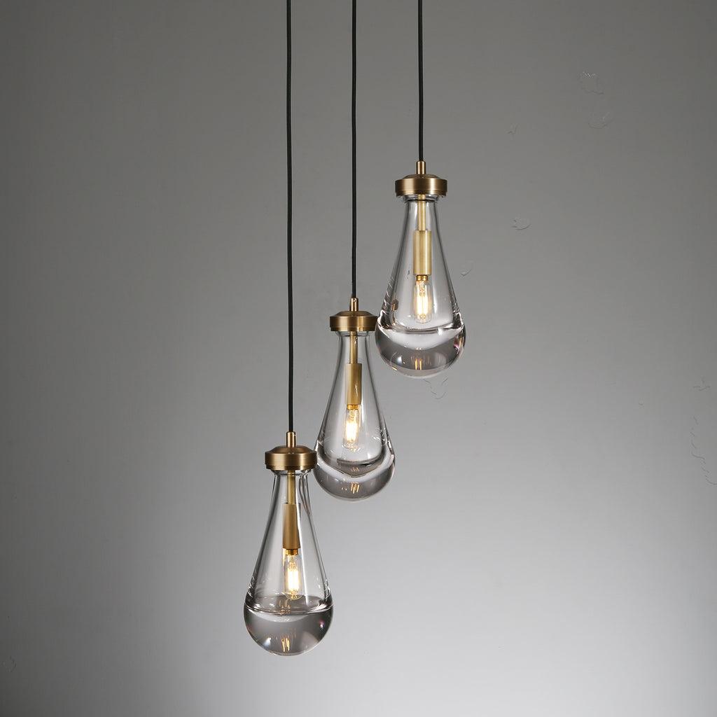 Rachael Round Pendant Light 14" Brass
