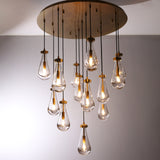 Rachael Round Chandelier 36" Brass
