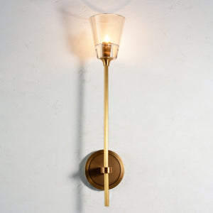 Scepter Long Sconce Brass