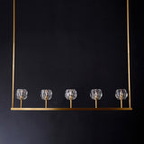 Balle Be Crystal Linear Chandelier 48"
