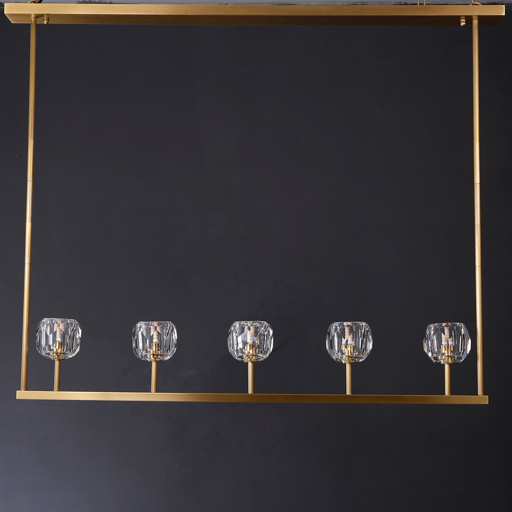 Balle Be Crystal Linear Chandelier 48"